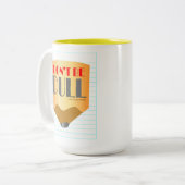 Sei nicht langweilig - Kaffeetasse 15oz (Vorderseite Links)