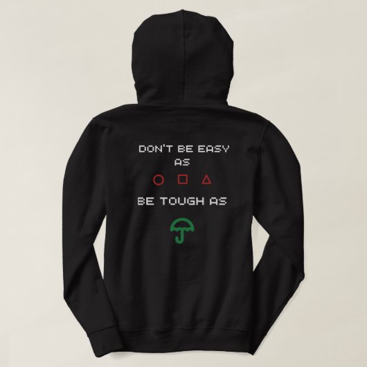 Sei nicht leicht hoodie (Design Rückseite)