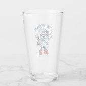 Sei nicht salzig, lustige Illustration Glas (Rückseite)