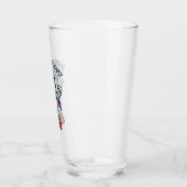 Sei nicht salzig, lustige Illustration Glas (Links)