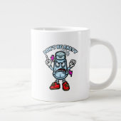 Sei nicht salzig, lustige Illustration Jumbo-Tasse (Rechts)