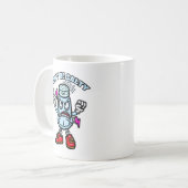 Sei nicht salzig, lustige Illustration Kaffeetasse (Vorderseite Links)