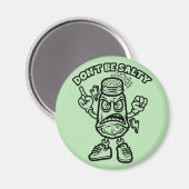 Sei nicht salzig, lustige Illustration Magnet (Vorderseite/Rückseite)