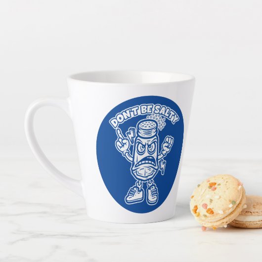 Sei nicht salzig, lustige Illustration Milchtasse (Beispiel)