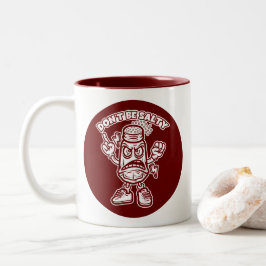 Sei nicht salzig, lustige Illustration Zweifarbige Tasse