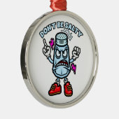 Sei nicht salzig ornament aus metall (Rechts)