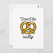 Sei nicht salzig postkarte (Vorne/Hinten)