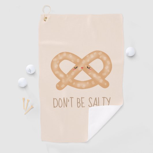 Sei nicht salziger Niedlicher Bretzel-Spaß Golfhandtuch (Insitu)