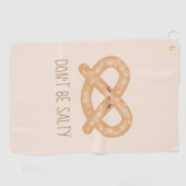 Sei nicht salziger Niedlicher Bretzel-Spaß Golfhandtuch (Horizontal)