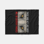 Sei nicht Schafe sein Wölfe, sei stark, Männlichke Fleecedecke (Vorderseite (Horizontal))