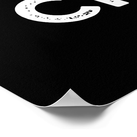 Sei nicht so Cirrus Funny Weather Cloud Pun Dark B Poster (Ecke)