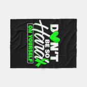 Sei nicht so fleißig bei der Bewusstseinsbildung f Fleecedecke (Vorderseite (Horizontal))