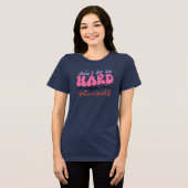 Sei nicht so streng zu dir selbst Tri-Blend shirt (Vorderseite voll)