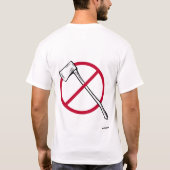 Sei nicht so untrös! Ax & Red Circle T-Shirt (Rückseite)
