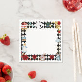 "Sei nicht spät" Alice im ONEderland Erster Geburt Serviette (Beispiel)