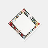 "Sei nicht spät" Alice im ONEderland Erster Geburt Serviette (Ecke)