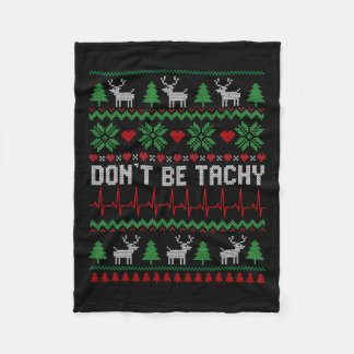 Sei nicht tachy Cardiac Nurse Ugly Weihnachtskardi Fleecedecke