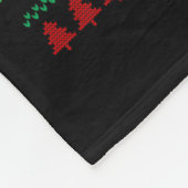 Sei nicht tachy Cardiac Nurse Ugly Weihnachtskardi Fleecedecke (Ecke)