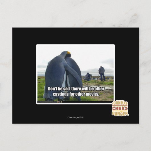 Sei nicht traurig postkarte (Vorderseite)