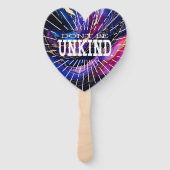 Sei nicht unfreundlich fächer (Rückseite)