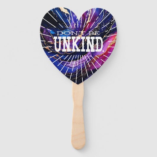 Sei nicht unfreundlich fächer (Rückseite)