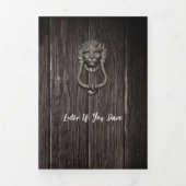 Sei nicht vor Halloween-Party. Dreifach Gefaltete Einladung (Cover)