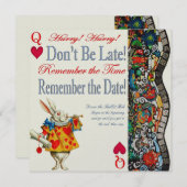 Sei nicht zu spät! einladung (Vorne/Hinten)