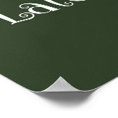 Sei nicht zu spät! Klassenposter Poster (Ecke)