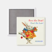 Sei nicht zu spät! Rett-the-Date Magnet (Vorderseite/Rückseite)