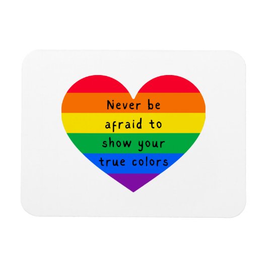 Sei nie ängstlich magnet (Horizontal)