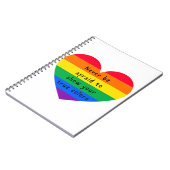 Sei nie ängstlich notizblock (Linke Seite)