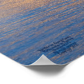 Sei noch Boot auf Ocean Matte Poster (Ecke)