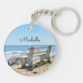 Sei noch in der Gegenwart des Herrn, Psalm 37:7 Schlüsselanhänger (Rückseite)