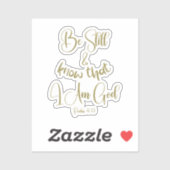 Sei noch KJV Bible Verse Aufkleber (Blatt)