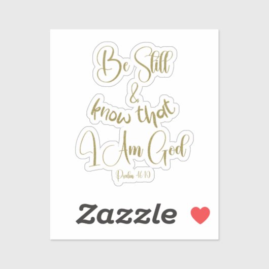 Sei noch KJV Bible Verse Aufkleber (Blatt)