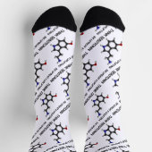 Sei optimistisch und aufhebend denken Serotonin-Mo Socken (Oben)