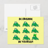 Sei original Irish Frosch Postkarte (Vorne/Hinten)