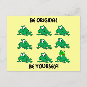 Sei original Irish Frosch Postkarte