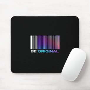Sei originell – holografisches Barcode-inspiriert Mousepad
