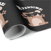 Sei pawsome Funny Phantastisch Dog Pub Dark BG Geschenkpapier (Rolleneckpunkt)