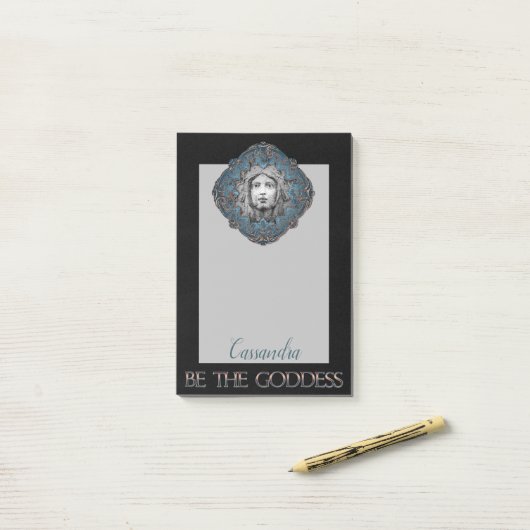 Sei Personalisierte Göttin Post-it Klebezettel (Auf Schreibtisch)