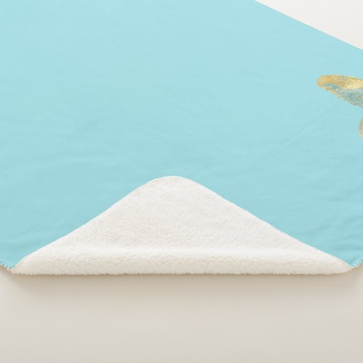 Sei Phantastisch Gold Aqua Sparkle Meerjungfrau Sherpadecke (3/4)