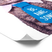 "Sei PHANTASTISCH!" Katze in blauer Krawatte, Ihre Poster (Ecke)