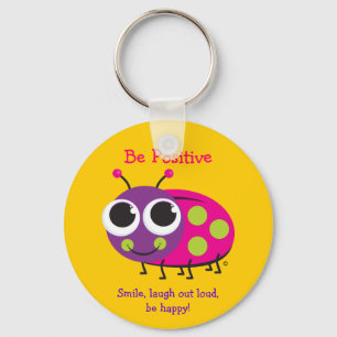 "Sei positiv" Ladybug-Schlüsselanhänger Schlüsselanhänger