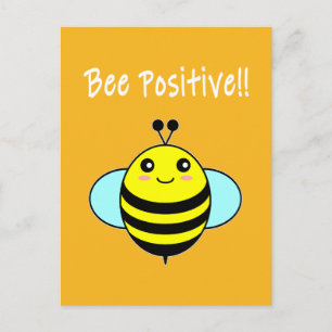 Sei positiv!! postkarte