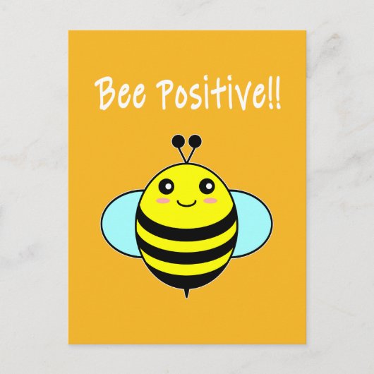 Sei positiv!! postkarte (Vorderseite)