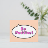 Sei positiv! postkarte (Stehend Vorderseite)