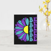 Sei Präventionsbewusstseins-Kämpfer Karte (Gelbe Blume)