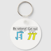 Sei rational! Hol dich richtig! Schlüsselanhänger (Vorderseite)