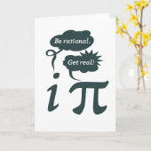 Sei rational! Werde echt! Karte (Gelbe Blume)